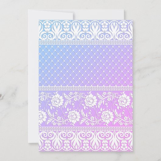 ELEGANT MODERN BALLOON PAARS BLAUW VERJAARDAG KAART (Achterkant)