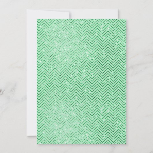 ELEGANT MODERN BALLOON SAGE GREEN CHEVRON BIRTHDAY KAART (Achterkant)