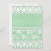 ELEGANT MODERN BALLOON SAGE GREEN LACE BIRTHDAY KAART (Achterkant)