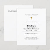 Elegant Modern BAUTIZO Bautismo Baptism - ADD VERS (Voorkant / Achterkant)