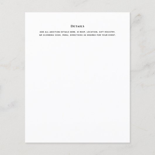 Elegant Modern BAUTIZO Bautismo Baptism - ADD VERS (Achterkant)