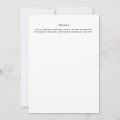 Elegant Modern BAUTIZO Bautismo Baptism - ADD VERS Kaart (Achterkant)