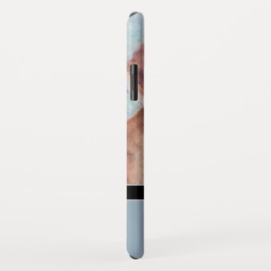 Elegant Modern Beagle met Monogram Naam Case-Mate iPhone Case (Achterkant/rechts)