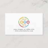 Elegant Modern Bedrijf Zakelijk Logo Zwart Wit Klantenkaartje (Achterkant)