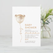 Elegant modern Beer Baby shower Kaart (Staand voorkant)