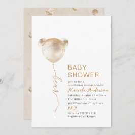 Elegant modern Beer Baby shower Kaart