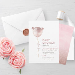 Elegant modern Beer Baby shower Kaart