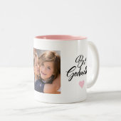 Elegant, Modern Best Godmoeder Photo Coffee Mok (Voorkant rechts)