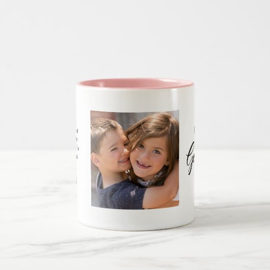 Elegant, Modern Best Godmoeder Photo Coffee Mok (Center)