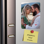 Elegant Modern Bewaar de datum foto sjabloon Magneet