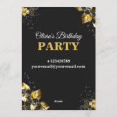 Elegant & Modern Birthday Card – CUSTOMIZABLE CARD Kaart (Achterkant)