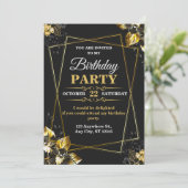Elegant & Modern Birthday Card – CUSTOMIZABLE CARD Kaart (Staand voorkant)