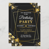 Elegant & Modern Birthday Card – CUSTOMIZABLE CARD Kaart (Voorkant / Achterkant)