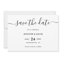 Elegant Modern Black and White Wedding