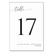 Elegant Modern Black Calligraphy Wedding 17 Kaart (Achterkant)