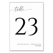 Elegant Modern Black Calligraphy Wedding 23 Kaart (Achterkant)
