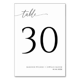 Elegant Modern Black Calligraphy Wedding 30 Kaart