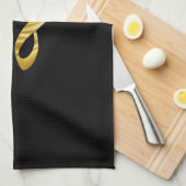 Elegant Modern Black Gold Music Notes,Piano Keys   Theedoek (Quarter Fold)