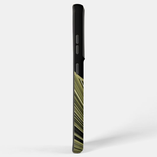 Elegant modern Black Gold Starburst Monogram Samsung Galaxy Hoesje (Rechterkant)