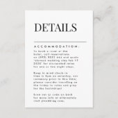 Elegant Modern Black Names Accommododatie - Gegeve RSVP Kaartje (Voorkant)