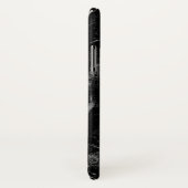 Elegant Modern Black Plain Marble Case-Mate iPhone Case (Achterkant / rechts)