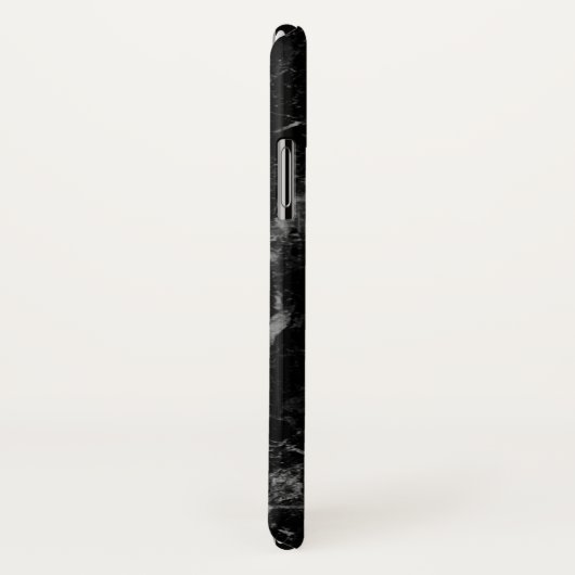 Elegant Modern Black Plain Marble Case-Mate iPhone Case (Achterkant / rechts)
