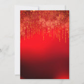 ELEGANT MODERN BLACK RED GOLD SPARKLE ALL OCCASLE KAART (Achterkant)