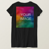 Elegant Modern Black Sjabloon Trendy Custom T-shirt (Design achterkant)