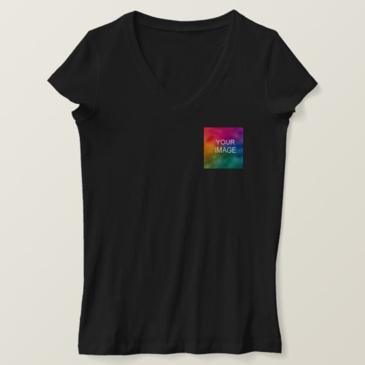 Elegant Modern Black Sjabloon Trendy Custom T-shirt (Design voorkant)
