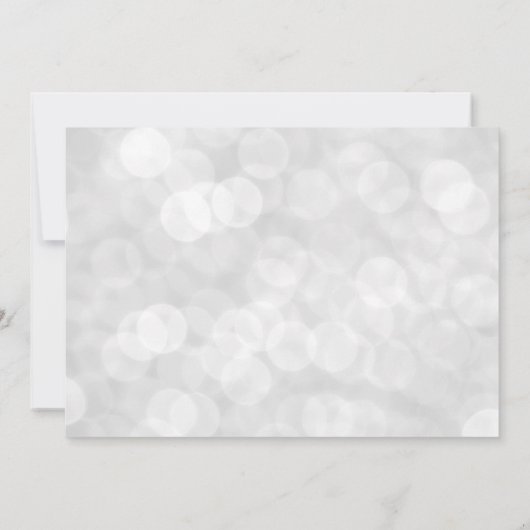 Elegant Modern Black White Kerstfeestdag Kaart (Achterkant)