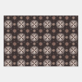 Elegant Modern Black Winter of Holiday Botanical Inpakpapier Vel (Voorkant)