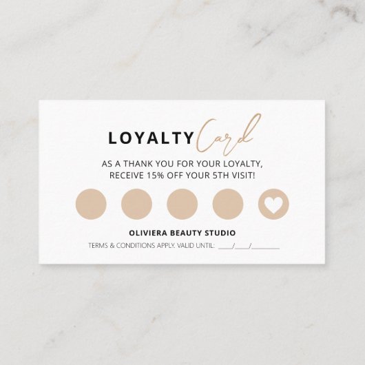 Elegant Modern Black with Yellow Typography Klantenkaartje (Achterkant)