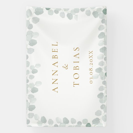 Elegant modern blad spandoek (Verticaal)