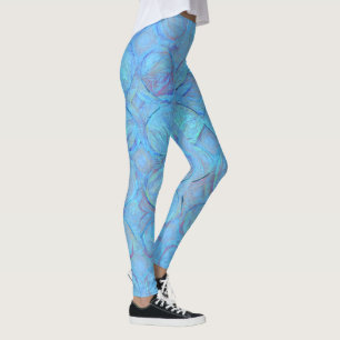 Elegant modern blauw Abstract geometrisch Leggings