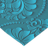 Elegant modern blauw  Damask Popular Lange Tafelloper (Hoek)