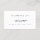 Elegant Modern Blauw Grijs Schoonheidsbon Kortingskaartje (Achterkant)