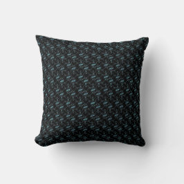 Elegant Modern Blauw Hartjes en Sleutels Patroon | Kussen