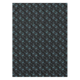 Elegant Modern Blauw Hartjes en Sleutels Patroon | Tafelkleed