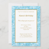 ELEGANT MODERN BLAUW MARBLE GLITTER SIMPEL KAART (Voorkant)