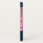 Elegant & modern blauw & roze Case-Mate iPhone case (Achterkant/links)