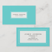 Elegant modern blauw Visitekaartje (Voorkant / Achterkant)