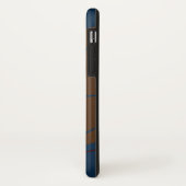 Elegant & Modern Blauw & Wit Case-Mate iPhone Case (Achterkant/links)