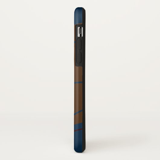 Elegant  & Modern Blauw & Wit  Case-Mate iPhone Case (Achterkant/links)