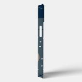 Elegant & Modern Blauw & Wit Case-Mate iPhone Case (Achterkant / Rechts)