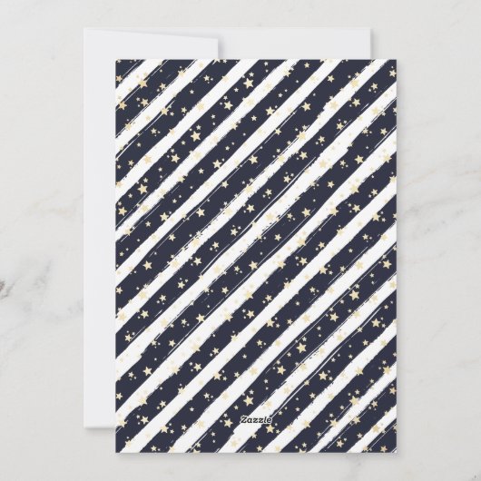 Elegant Modern Blauw Wit Foto Vrolijk Kerstfeest Feestdagenkaart (Achterkant)