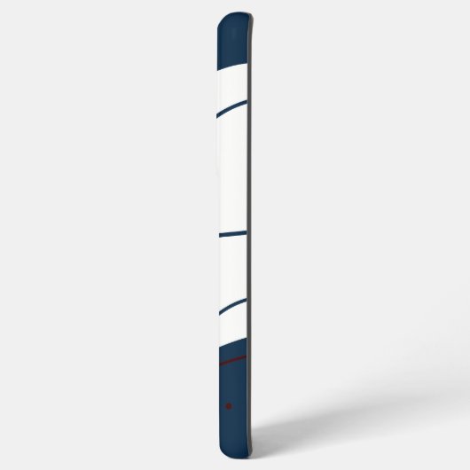 Elegant & Modern Blauw & Wit Samsung Galaxy Hoesje (Achterkant horizontaal)