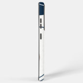 Elegant & Modern Blauw & Wit Samsung Galaxy Hoesje (Rechterkant)