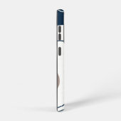 Elegant & Modern Blauw & Wit Samsung Galaxy Hoesje (Rechterkant)