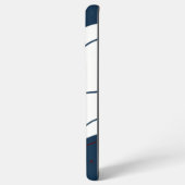 Elegant & Modern Blauw & Wit Samsung Galaxy Hoesje (Linkerkant)