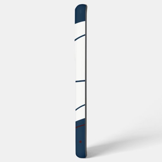 Elegant & Modern Blauw & Wit Samsung Galaxy Hoesje (Linkerkant)